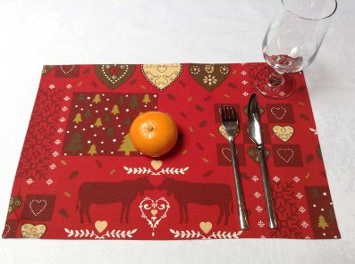 Christmas design place mats